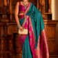 Soft Banarasi Paithani Saree with Copper Zari Weaving - LaVante Fashion