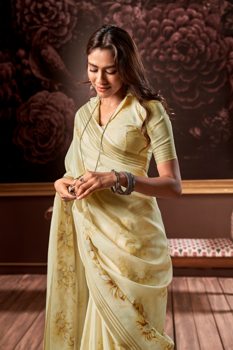 Pure Handloom Silk Fabric in a Smooth Elegant Finish - LaVante Fashion