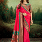 Soft Peshwai Paithani Silk Saree with Traditional Zari Weaving & Royal Pallu