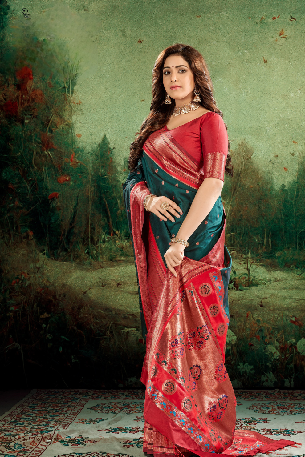 Soft Peshwai Paithani Silk Saree