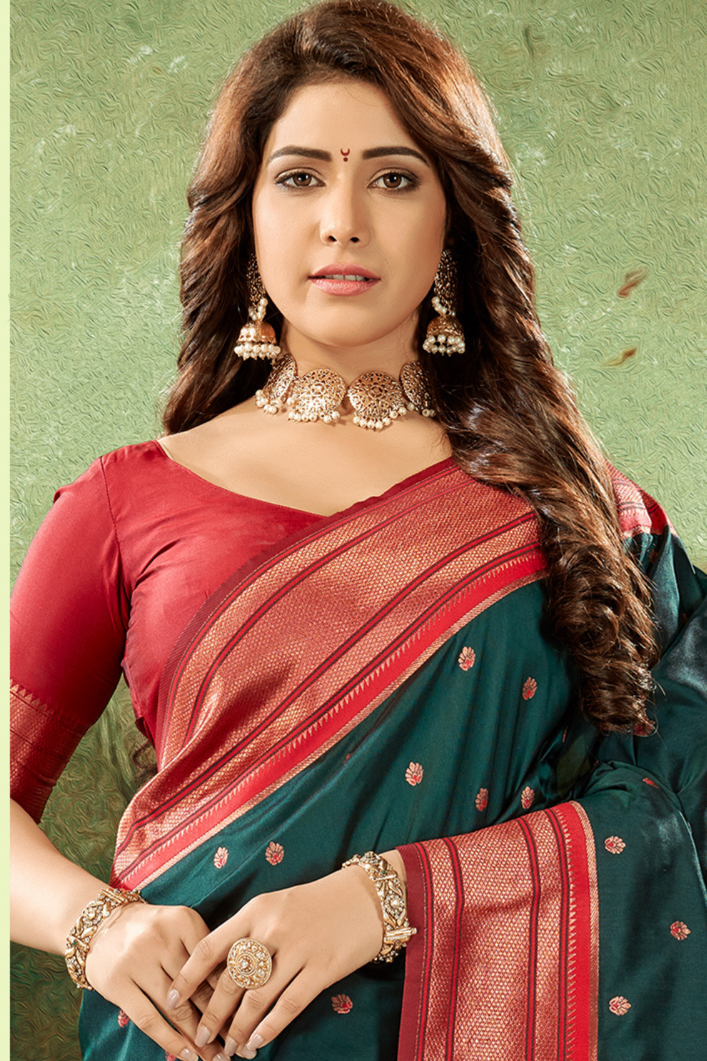 Soft Peshwai Paithani Silk Saree