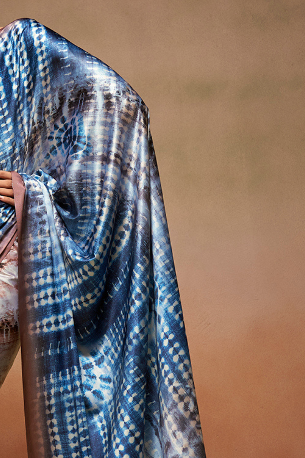 Soft Satin Fabric with Elegant Digital Print - LaVante Fashion