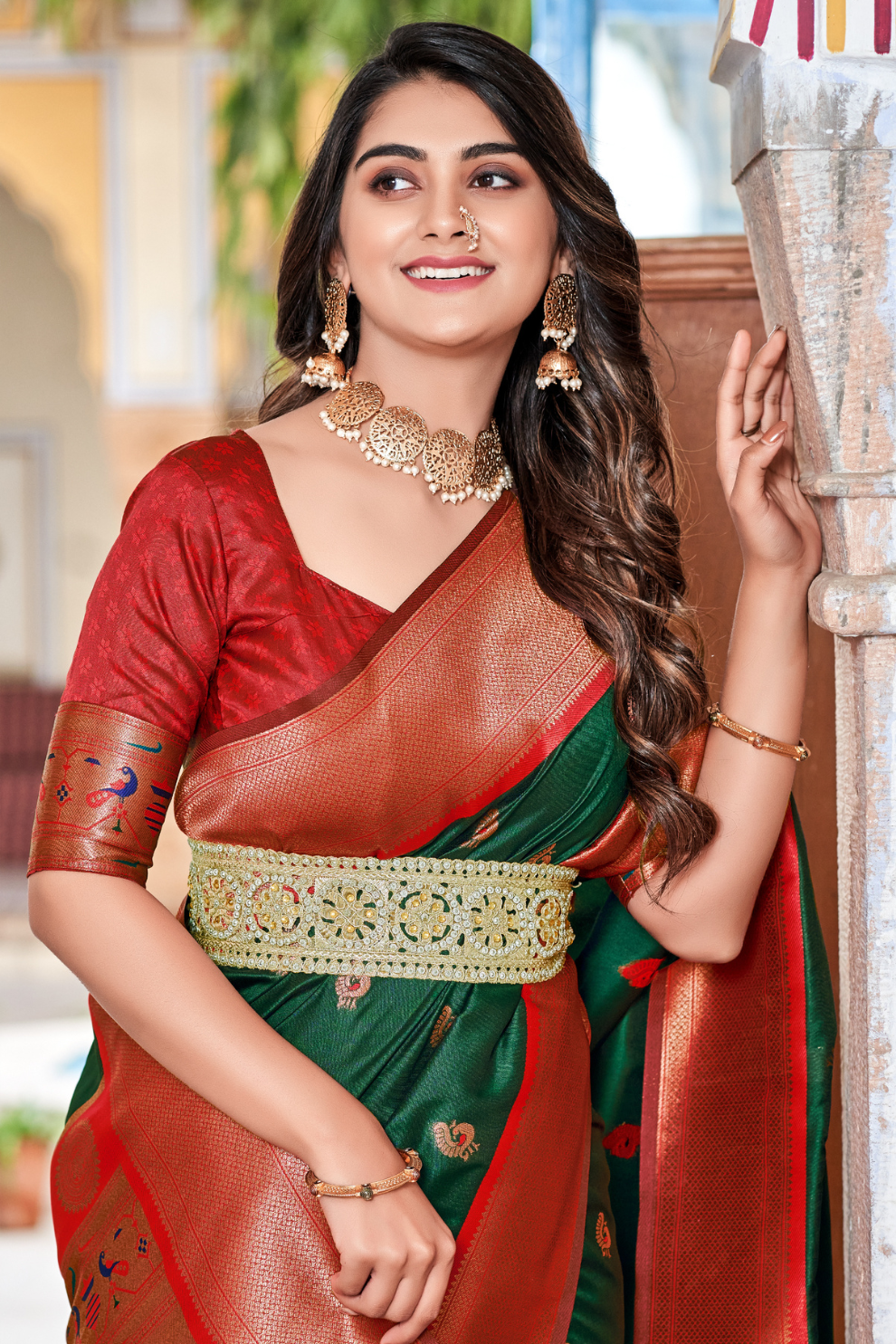 Soft Peshwai Paithani Silk Saree - LaVante Fashion