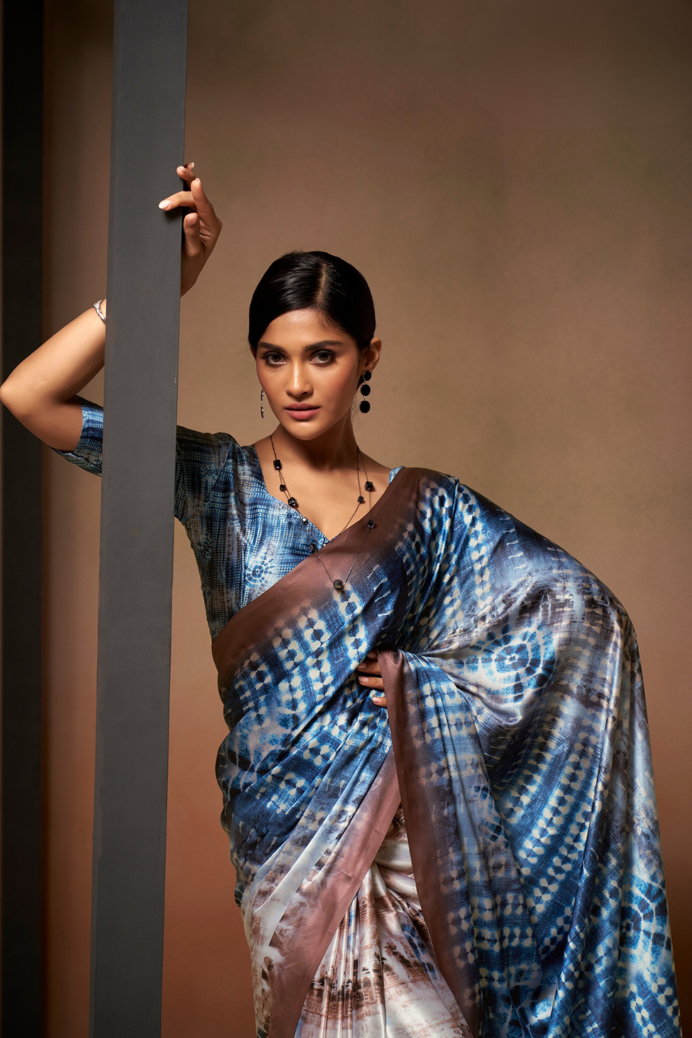Soft Satin Fabric with Elegant Digital Print - LaVante Fashion