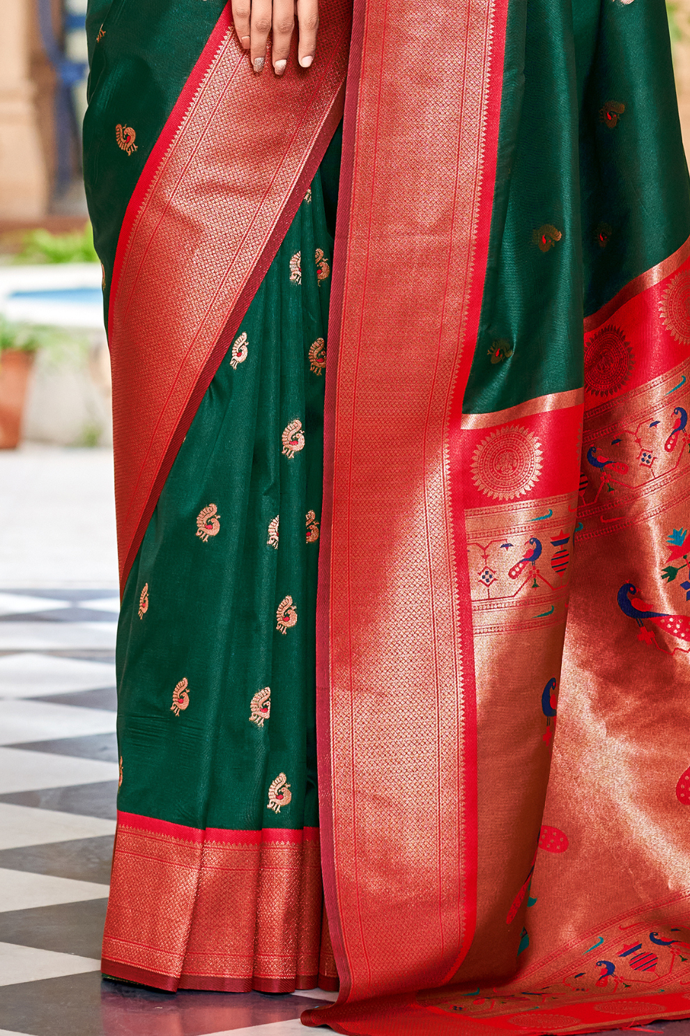 Soft Peshwai Paithani Silk Saree - LaVante Fashion