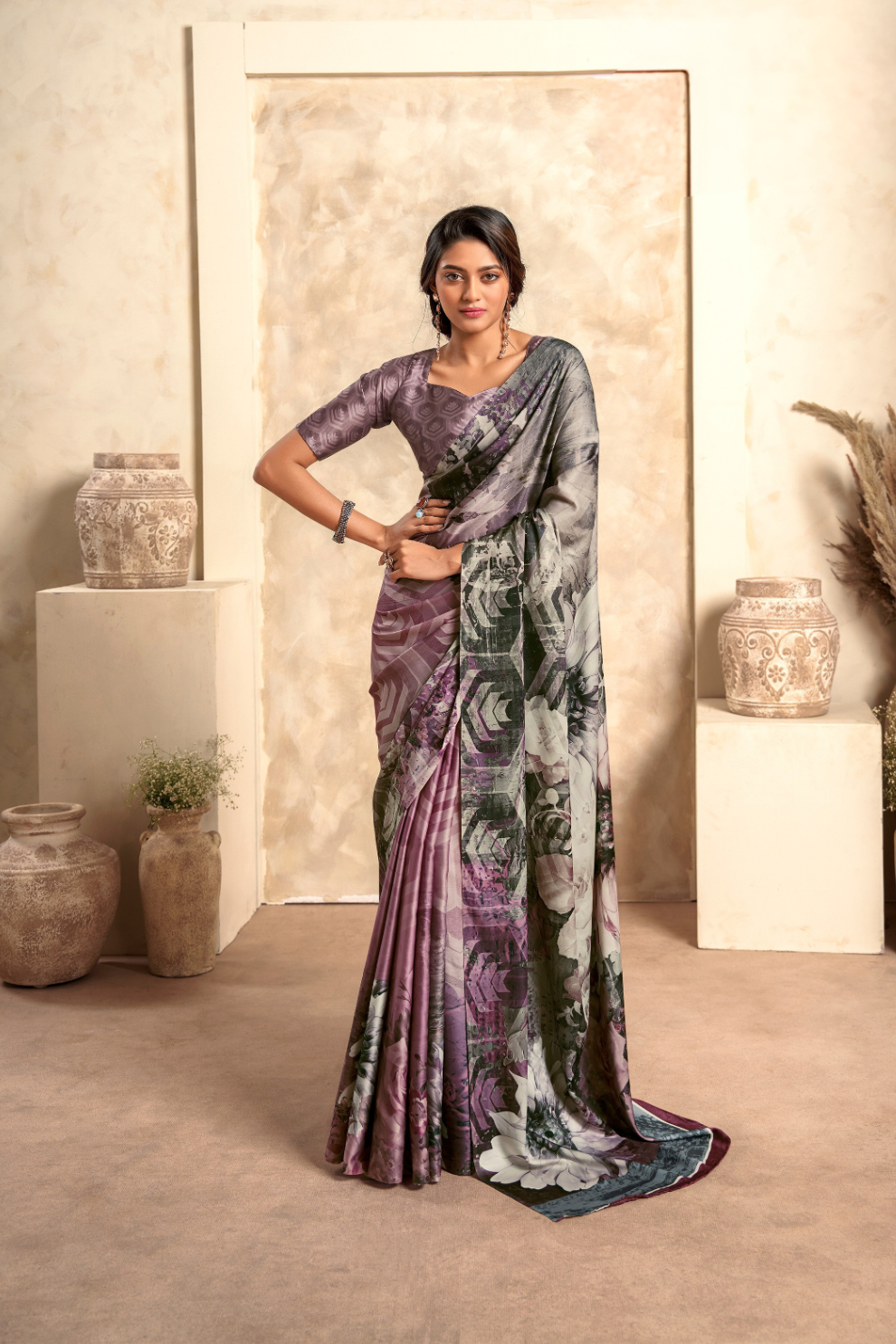Digitally Printed Soft Satin Silk for Effortless Elegance - LaVante Fashion
