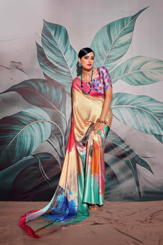Soft Satin with Digital Print - LaVante Fashion