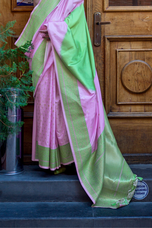 Banarasi Soft Silk Saree with Traditional Zari Weaving