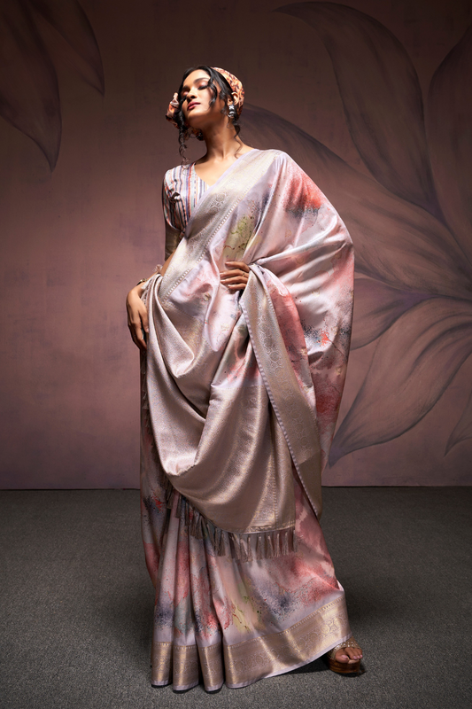 Handloom Harmony Soft Silk Saree with Elegant Weaving - LaVante Fashion