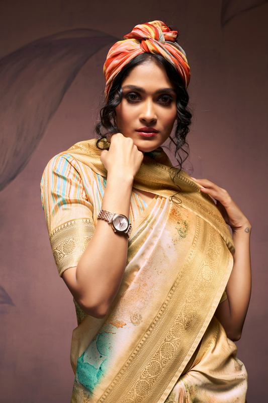 Handloom Harmony Soft Silk Saree with Elegant Weaving