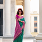 Soft Silk Saree with Ikkat Bandhani Fusion Design - LaVante Fashion