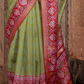 Vibrant Digital Printed Art Silk Saree with Contemporary Design