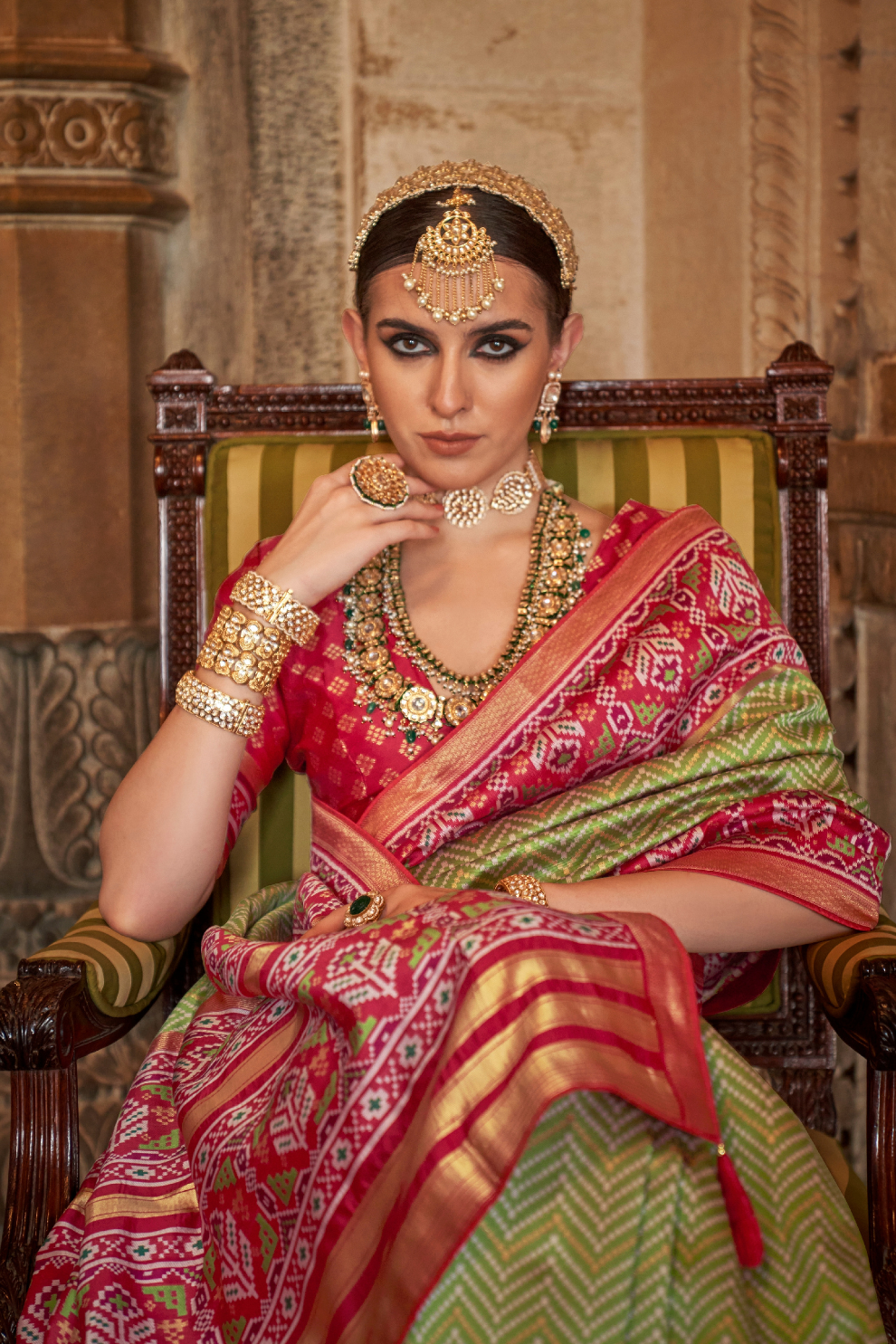 Vibrant Digital Printed Art Silk Saree with Contemporary Design