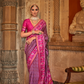 Vibrant Digital Printed Art Silk Saree with Contemporary Design