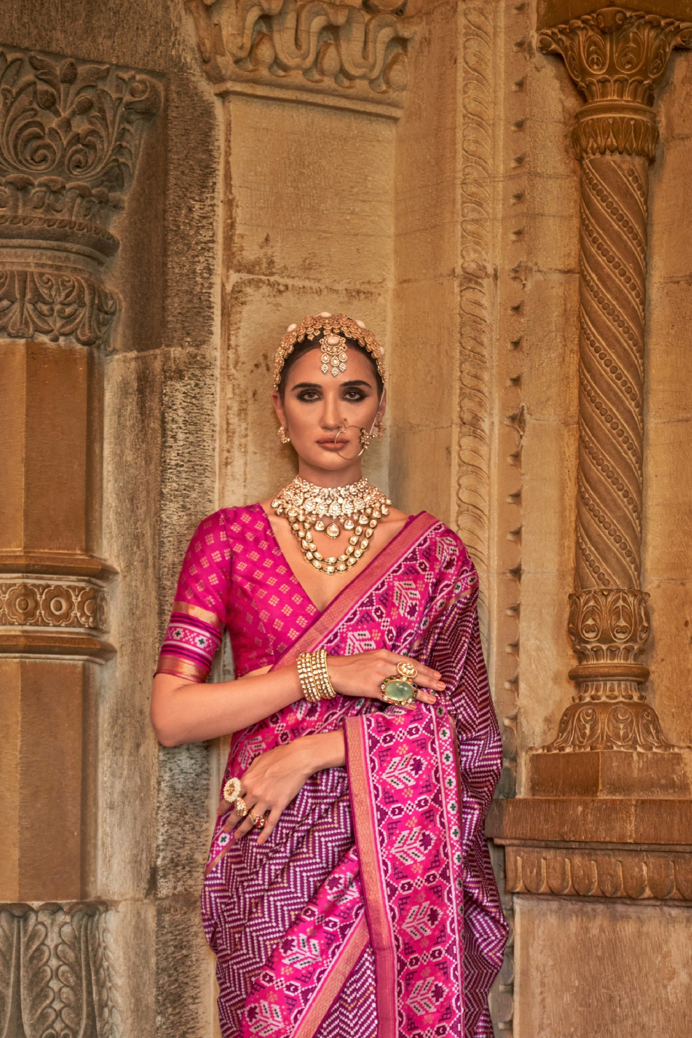 Vibrant Digital Printed Art Silk Saree with Contemporary Design