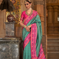 Vibrant Digital Printed Art Silk Saree with Contemporary Design