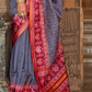 Vibrant Digital Printed Art Silk Saree with Contemporary Design