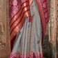 Vibrant Digital Printed Art Silk Saree with Contemporary Design