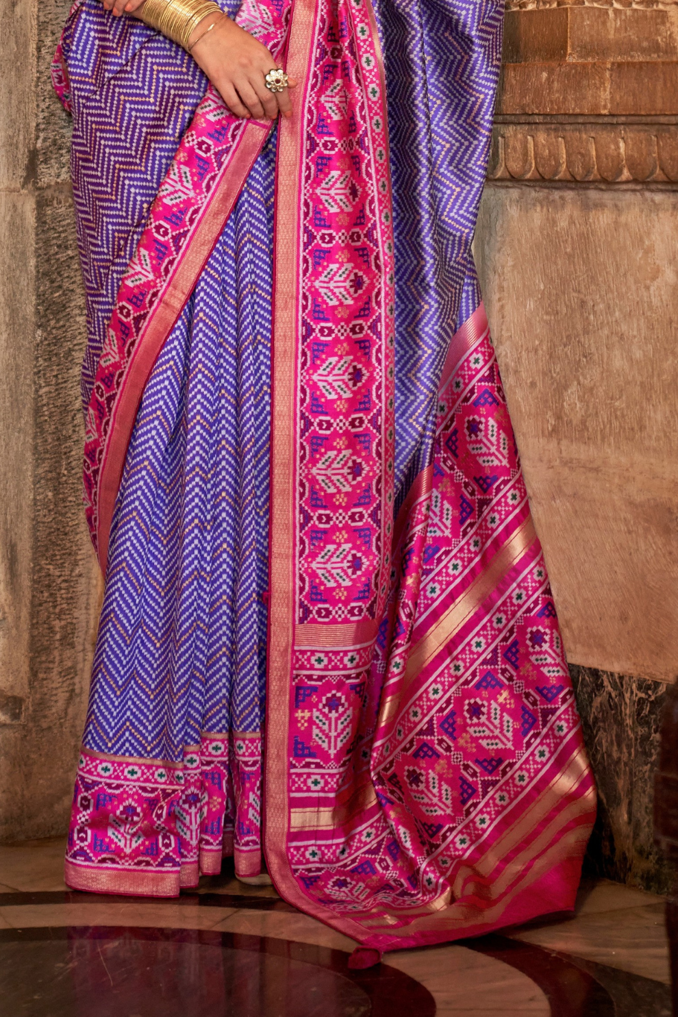 Vibrant Digital Printed Art Silk Saree with Contemporary Design