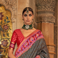 Vibrant Digital Printed Art Silk Saree with Contemporary Design