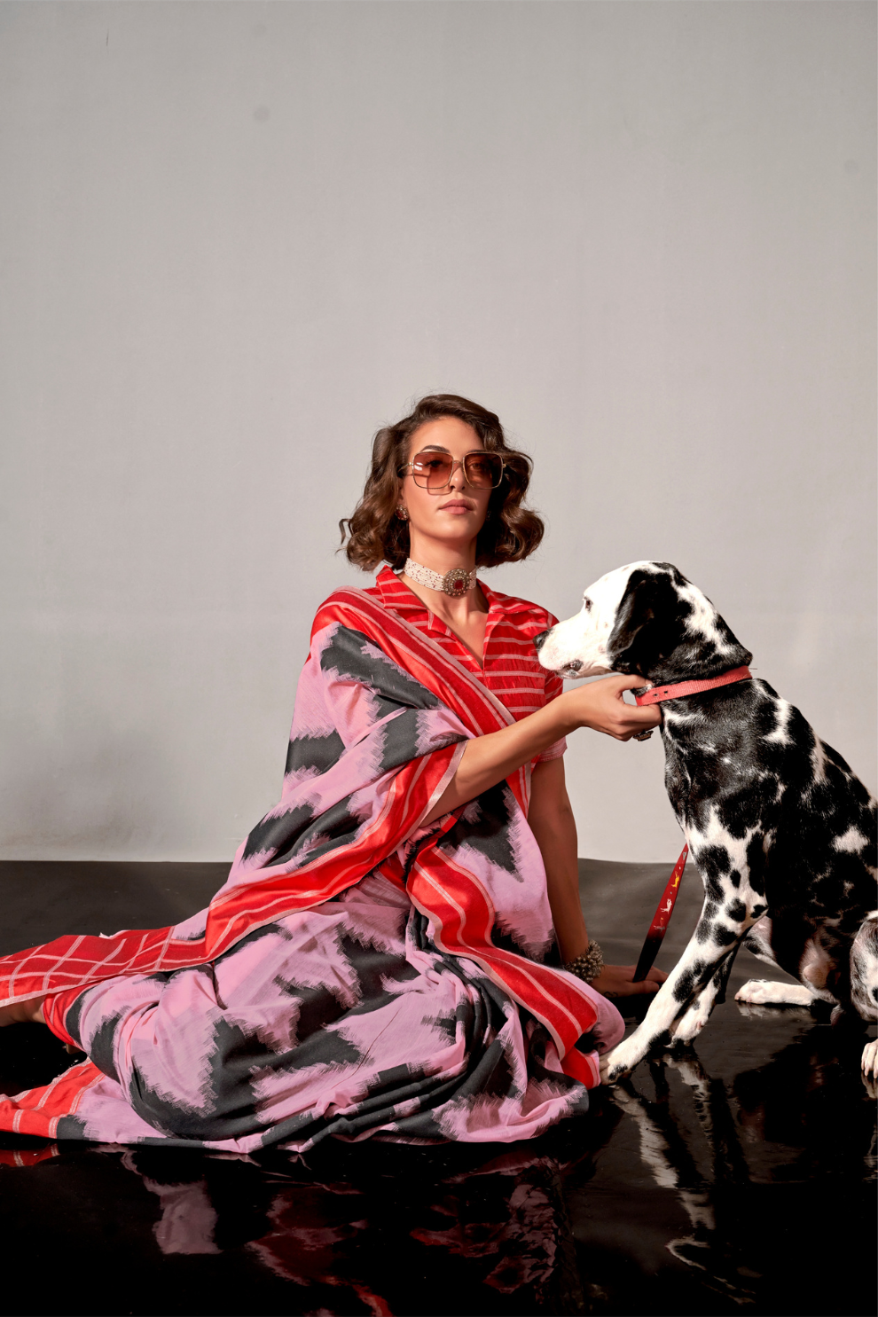 Banarasi Silk Saree with Zari Border and Rich Pallu