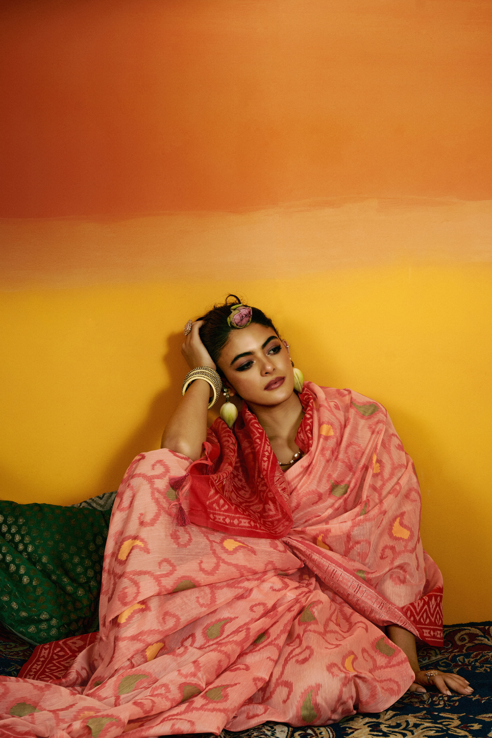 Grace Woven in the Threads of Spun Handwoven Jamdani Elegance