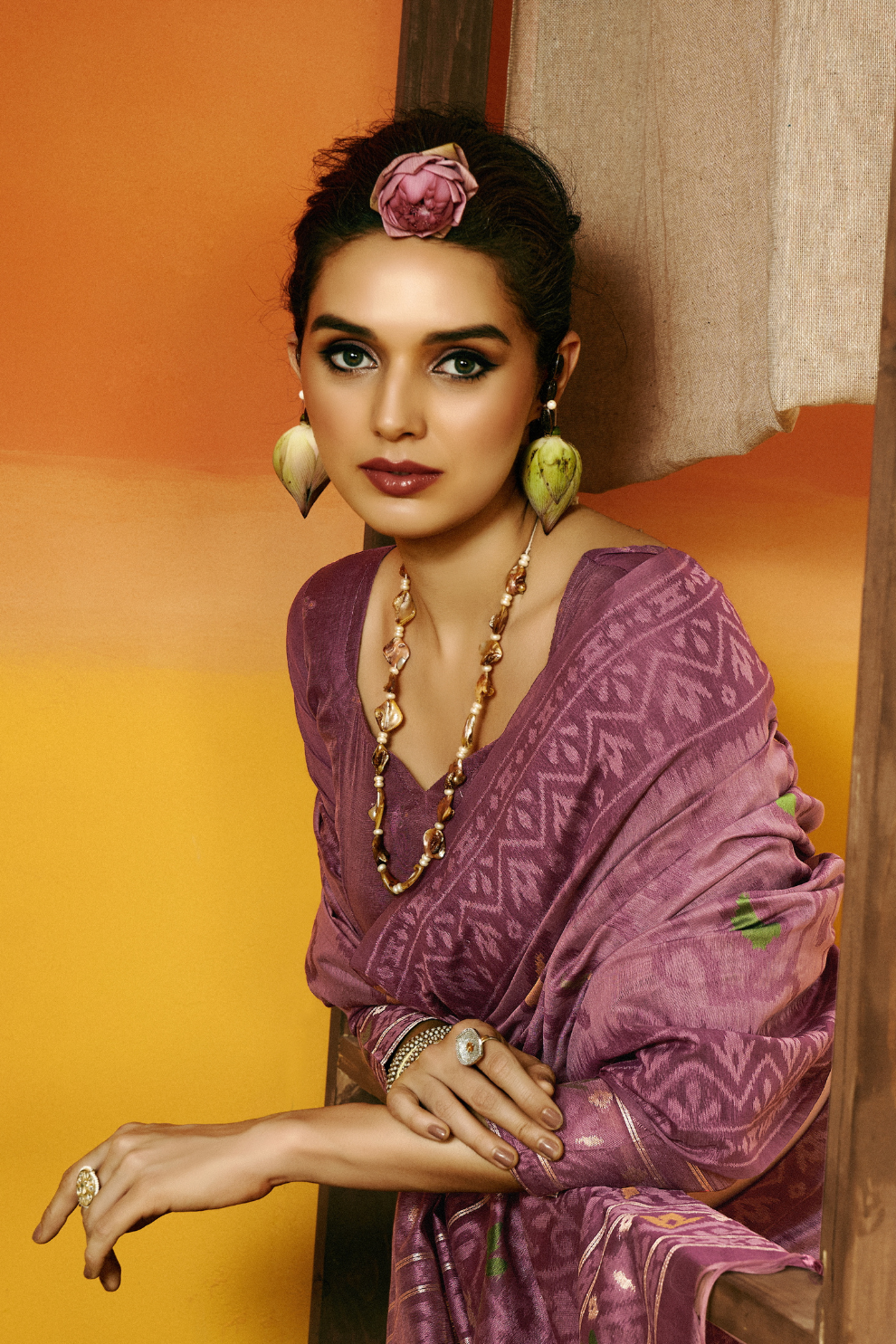 Grace Woven in the Threads of Spun Handwoven Jamdani Elegance