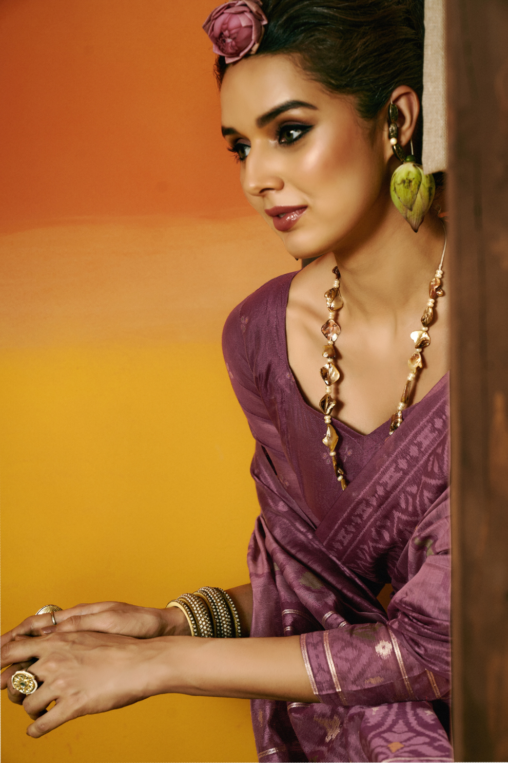 Grace Woven in the Threads of Spun Handwoven Jamdani Elegance