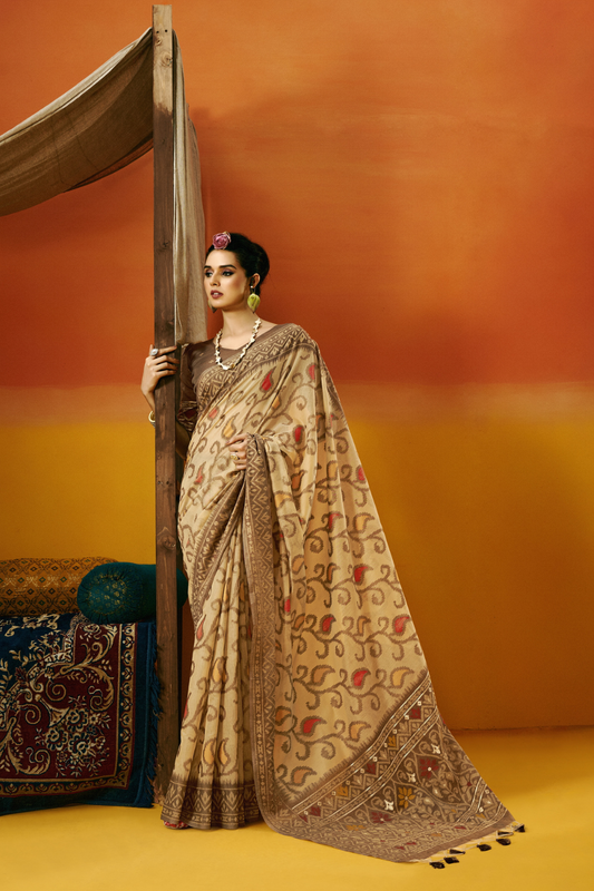 Grace Woven in the Threads of Spun Handwoven Jamdani Elegance