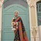 Handwoven Banarasi Silk Saree with Meenakari Kashmiri Designs