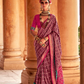 Super Poly Viscose Silk Saree with Traditional Patola Design - LaVante Fashion