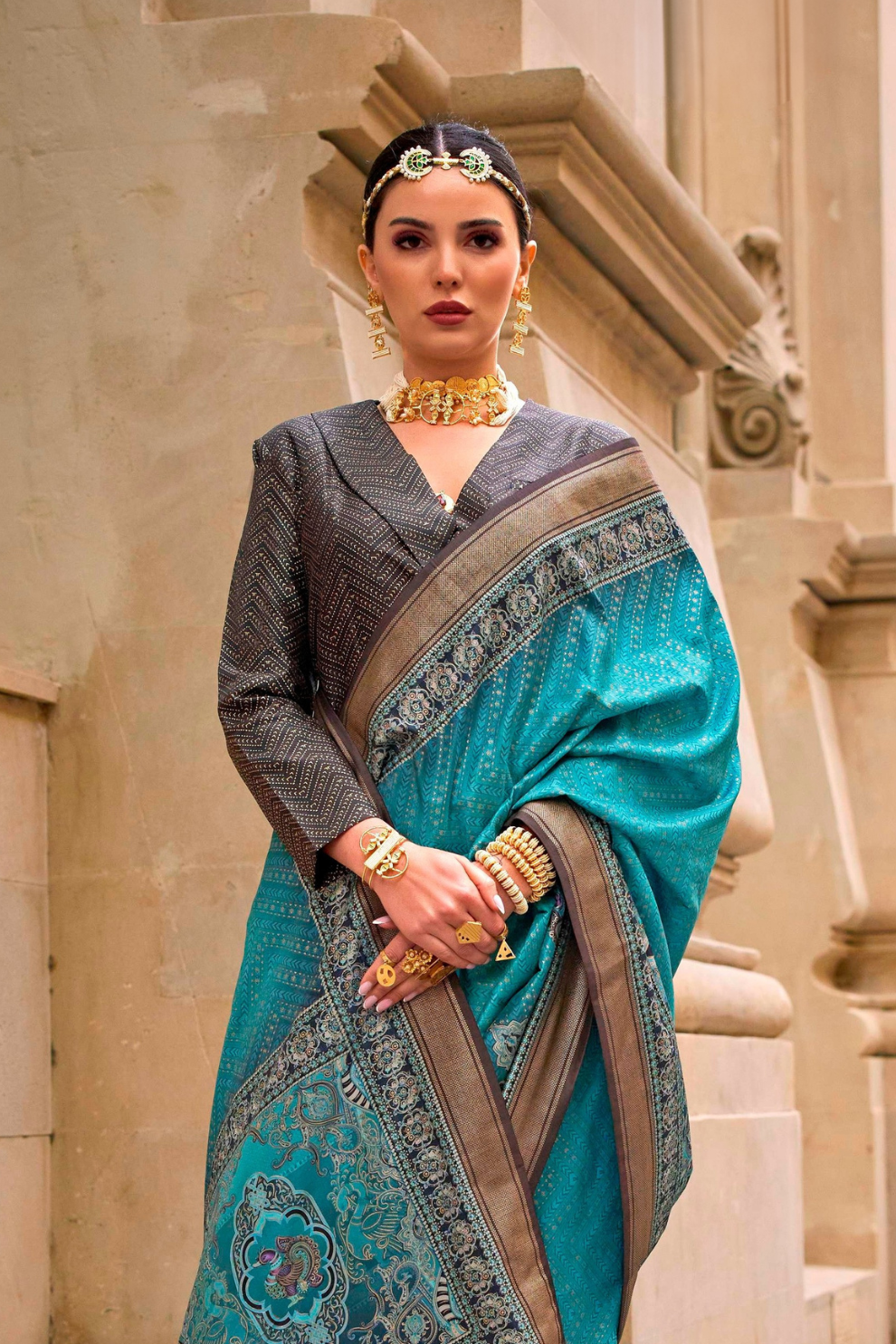 Elegant Shine Super Poly Viscose Silk Saree with Apoxy Finish - LaVante Fashion