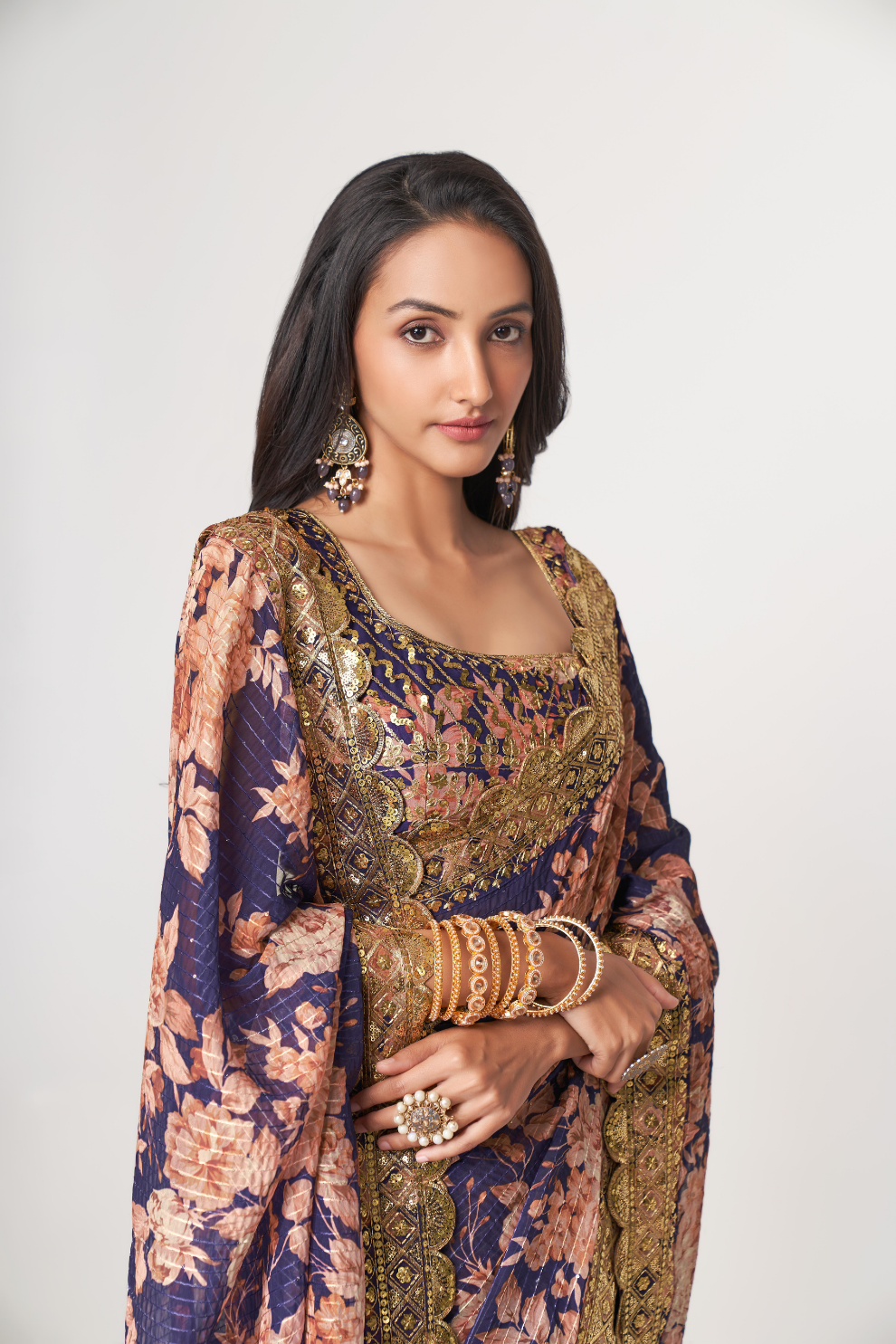 Starlit Softness Lightweight Organza with Statement Appeal