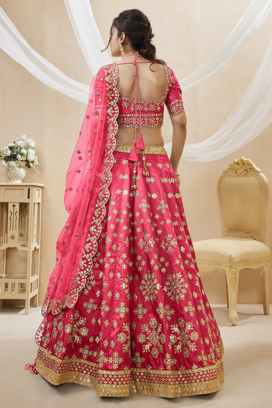 Elegant Embroidered Flared Lehenga Choli Set with Dupatta