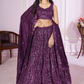 Designer Lehenga Set with Sequins Thread & Badla Zari Embroidery