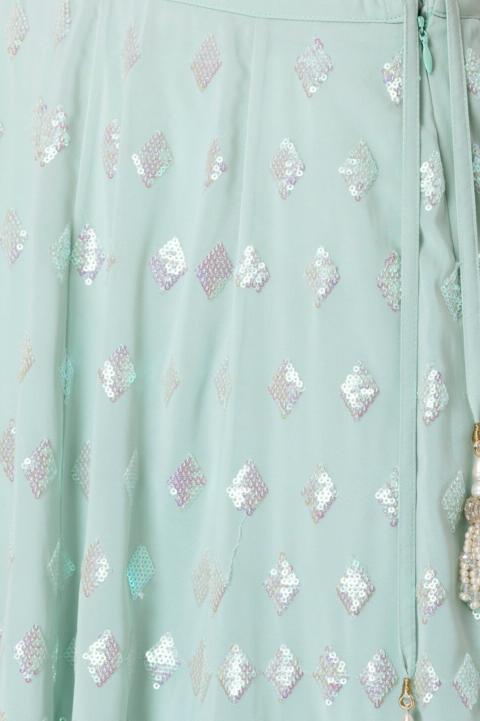 Graceful Zari & Sequins Embroidered Lehenga for Festive Occasions