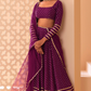 Graceful Zari & Sequins Embroidered Lehenga for Festive Occasions
