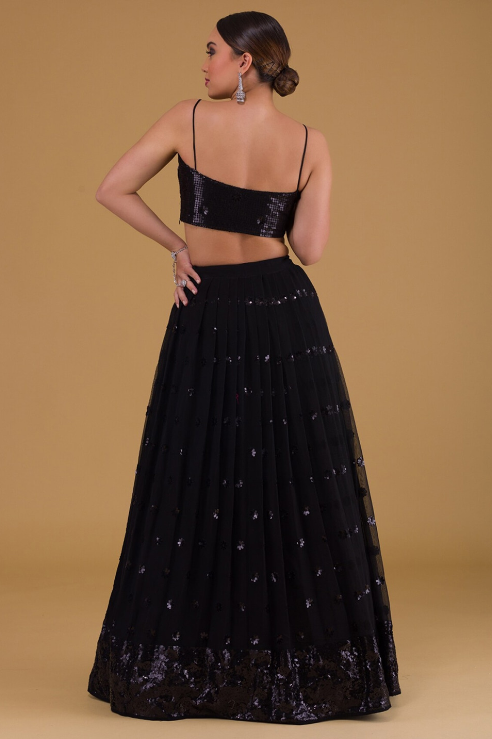 Graceful Zari & Sequins Embroidered Lehenga for Festive Occasions