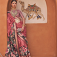 Banarasi Printed Silk Saree with Traditional Zari Highlights