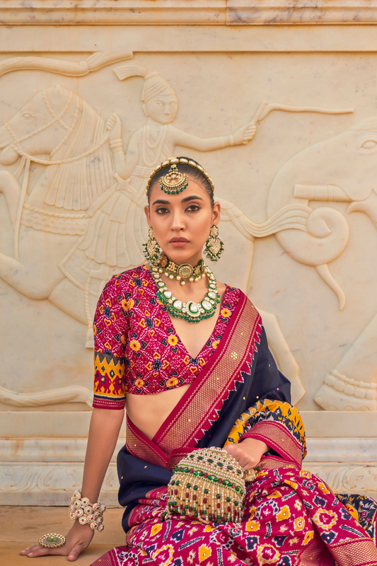 Elegant Patola Silk Saree in Smooth Designer Style