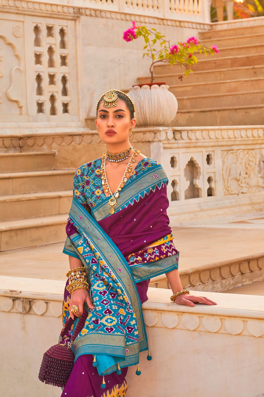 Elegant Patola Silk Saree in Smooth Designer Style