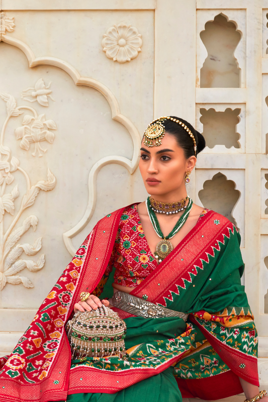 Elegant Patola Silk Saree in Smooth Designer Style