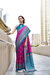 Soft Banarasi Silk Saree with Traditional Ikkat Weaving - LaVante Fashion