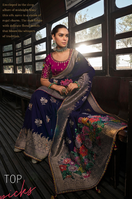 Soft Dola Viscose Silk Saree with 3D Weaved Pallu - LaVante Fashion