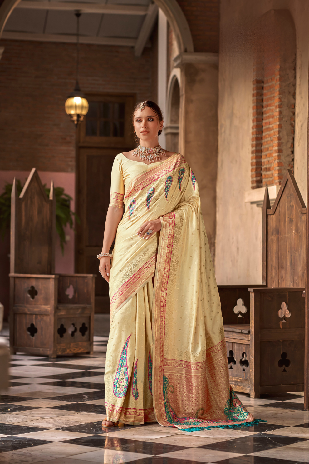 Soft Silk Saree with Graceful Drape and Lustrous Finish - LaVante Fashion