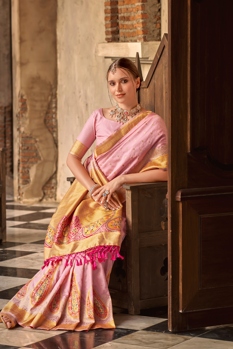 Soft Silk Saree with Graceful Drape and Lustrous Finish - LaVante Fashion