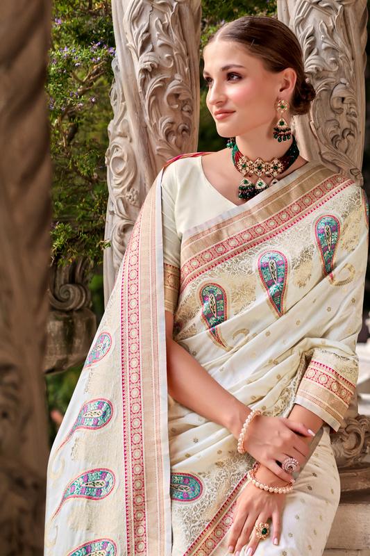 Soft Silk Saree with Graceful Drape and Lustrous Finish - LaVante Fashion