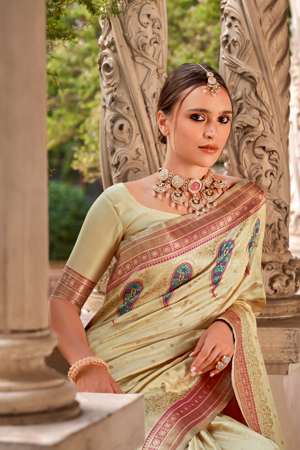 Soft Silk Saree with Graceful Drape and Lustrous Finish - LaVante Fashion
