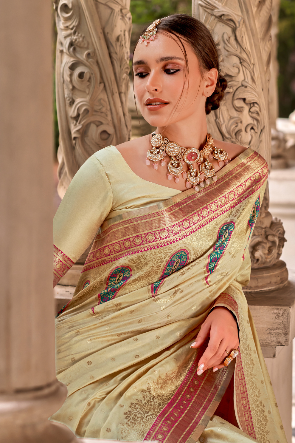 Soft Silk Saree with Graceful Drape and Lustrous Finish - LaVante Fashion