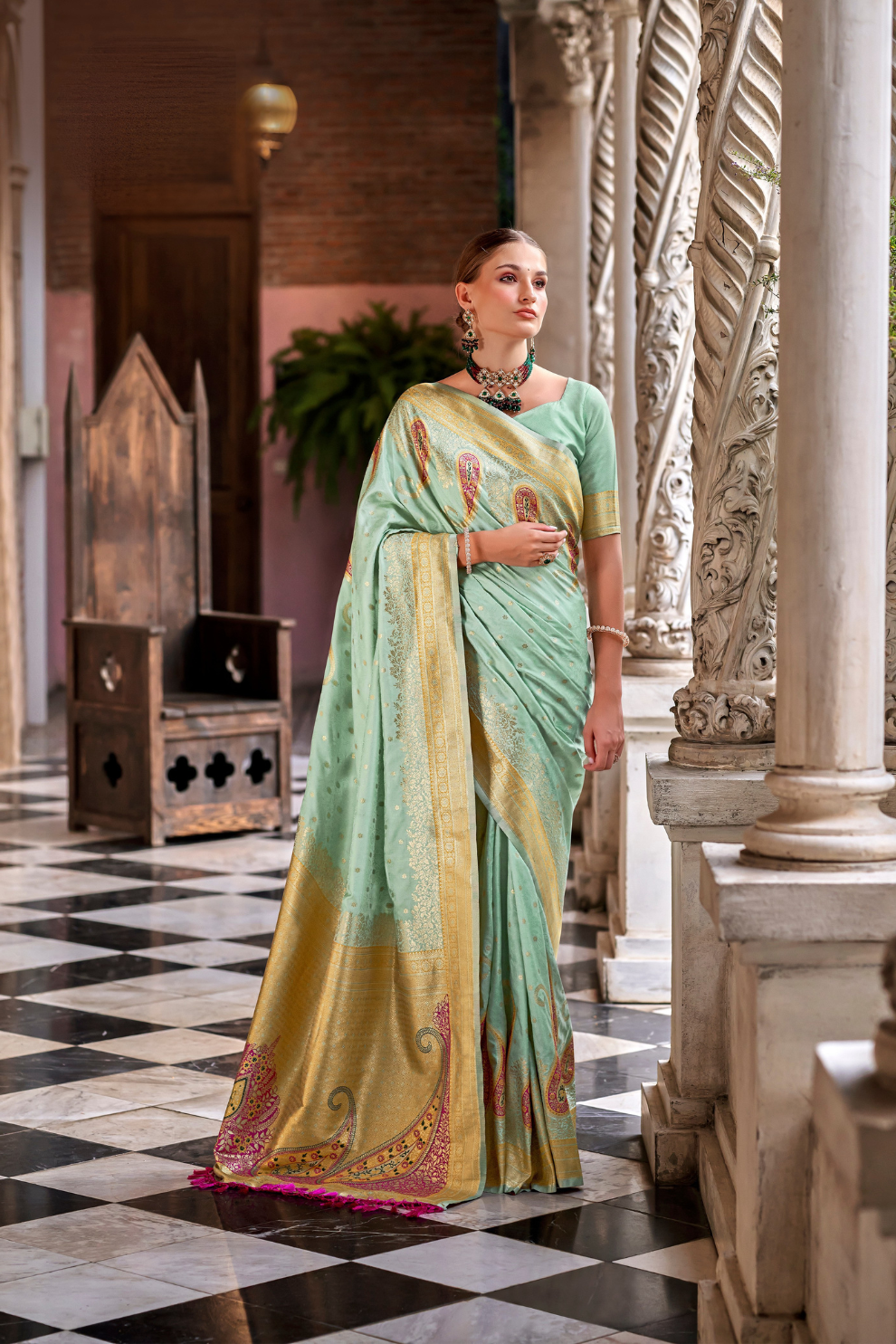 Soft Silk Saree with Graceful Drape and Lustrous Finish - LaVante Fashion